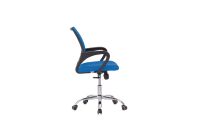 Mahmayi Sleekline 69001 Lowback Chair Blue Mesh For Multi-Purpose- Home, Office, Everywhere.