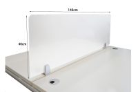 Mahmayi 140x40 cm Desk Dividers Partition Panel - White