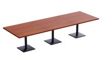 Ristoran 500X500E-360 12 seater Square Base Cafe-Dining-Meeting Table Apple cherry
