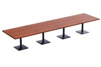 Ristoran 500X500E-480 16 seater Square Base Cafe-Dining-Meeting Table Apple cherry