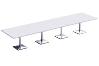 Ristoran 500PE-480 16 Seater Square Modular Pantry Table White