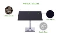 Ristoran 500PE-720 24 Seater Square Modular Pantry Table Black