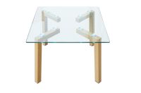 Mahmayi HYCT12-60 Glass Coffee Table - Set of 2