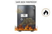 Mahmayi Black CE-LZ920FPA Fireproof Safes, Dual Security Safes with Digital and Key Locks & Digital Screen, Home Safe for Cash Jewelry Money Safe Cabinet 180kg