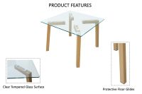 Mahmayi HYCT12-60 Glass Coffee Table