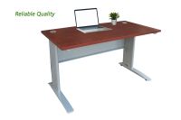 Stazion 1210 Modern Office Desk Apple Cherry with Drawers