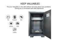 Mahmayi CE-LZ700FPA Fireproof Digital Key Safe 109kg - Black
