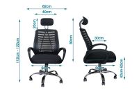 Mahmayi TJ HY-903 High Back Mesh Executive Swivel Office Chair - Black