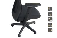 Mahmayi 879 Ultra Modern High Back Office Home Chair, Conference meeting Chair - Black