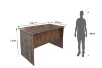 Mahmayi MP1 120x60 Writing Table without drawer - Brown with Cable Management and Mouse Pad