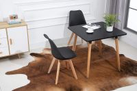 Cenare Dining Set (Dining Table + 2 X Cushion Chair) - Black