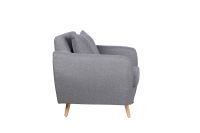 Ultimate C8001 Modern Lounge Fabric Sofa Grey