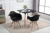 Cenare Dining Set (Dining Table With 2 X Armchair) Black