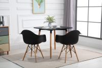 Cenare Dining Set (Dining Table With 2 X Armchair) Black