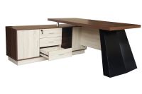 Elegante 191-16 Modern Executive Desk Dark Walnut