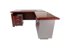 Zelda N34 Modern Veneer Executive Desk Refurbished