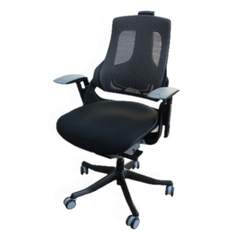 Mahmayi Black MF 608 WAU Low Back Mesh Chair 47 cm