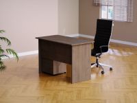 Mahmayi MP1 140x80 Writing Table With Drawers - Brown
