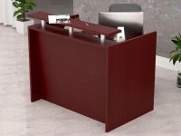 Mahmayi Modern Looking R06 Office Desk without Drawers For All Purpose-Conference Rooms, Meeting Rooms, Counters. (Apple Cherry-120CM)