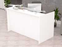 Mahmayi R06 White Office Reception Desk Without Drawers - 180cm