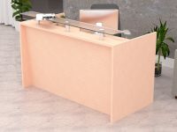 Mahmayi R06 Oak Office Reception Desk - 180cm