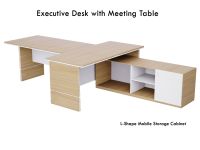Mahmayi Coco Bolo Prem White ED5-LSCBW Executive Desk 320 cm