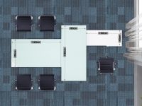Mahmayi Glass Executive Desk-5 Configurable
