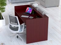 Mahmayi R06 Apple Cherry Office Reception Desk Without Drawers - 160cm