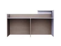 Mahmayi Light Concrete-White RD-2 Reception Desk 180 cm