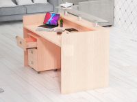 Mahmayi R06 Oak Office Reception Desk - 160cm