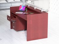 Harrera R06-18 Modern Reception Desk Apple Cherry