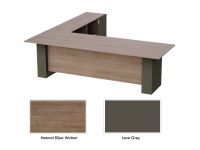 Mahmayi Truffle Davos Oak-Lava Grey ED4-LSTDO-LG Executive Desk 180 cm