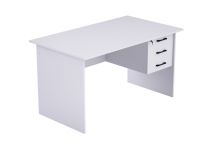 Solama MP1-1260 Writing Table with Hanging Drawers - White