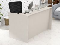 Mahmayi R06 Grey Textile Office Reception Desk - 160cm