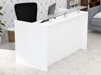 Mahmayi R06 White Office Reception Desk Without Drawers - 180cm