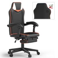 Mahmayi UT-C459 Omega Gaming with Speaker Black & Orange PU Gaming chair