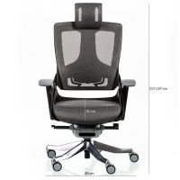Mahmayi Black MF 709 WAU 2 High Back Fabric Chair 49 cm