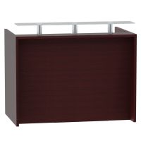 Mahmayi Modern R06 Office Desk without Drawers For All Purpose-Conference Rooms, Meeting Rooms, Counters. (Apple Cherry-140CM)