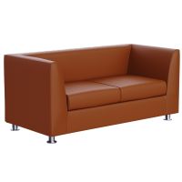 Mahmayi 679 Double Seater PU Sofa - Brown