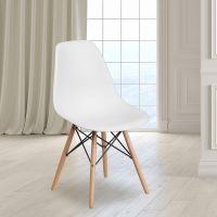 Ultimate Eames Style DSW Plastic Dining Chair - White