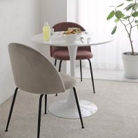 Projekt Round Conference Table White 80cm