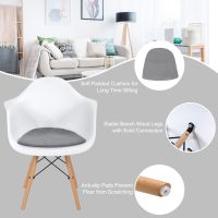 Ultimate Eames Style DAW ArmChair - White (Pack of 2)