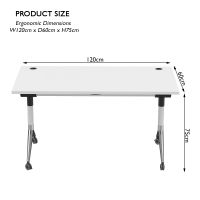 Mahmayi ZF-08A Multipurpose Foldable Training/Computer Table - White