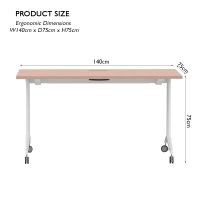 Folde 78-14 Modern Folding Table Oak