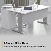Stazion 1612 Modern Office Workstation White