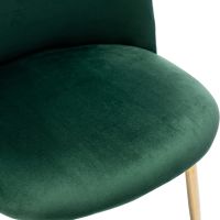 Mahmayi HYDC020 Velvet Green Dining Chair for Living Room