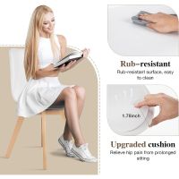 Ultimate Eames Style Retro White Cushion Chair