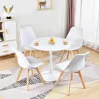 Projekt Round Conference Table White 100cm