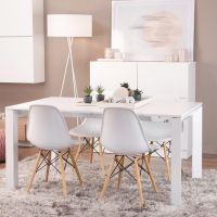 Ultimate Eames Style DSW Plastic Dining Chair - White