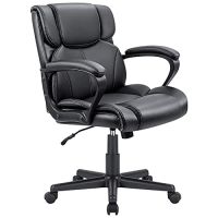 Mahmayi UT-C230 Mid Back Executive Office Swivel Chair - Black